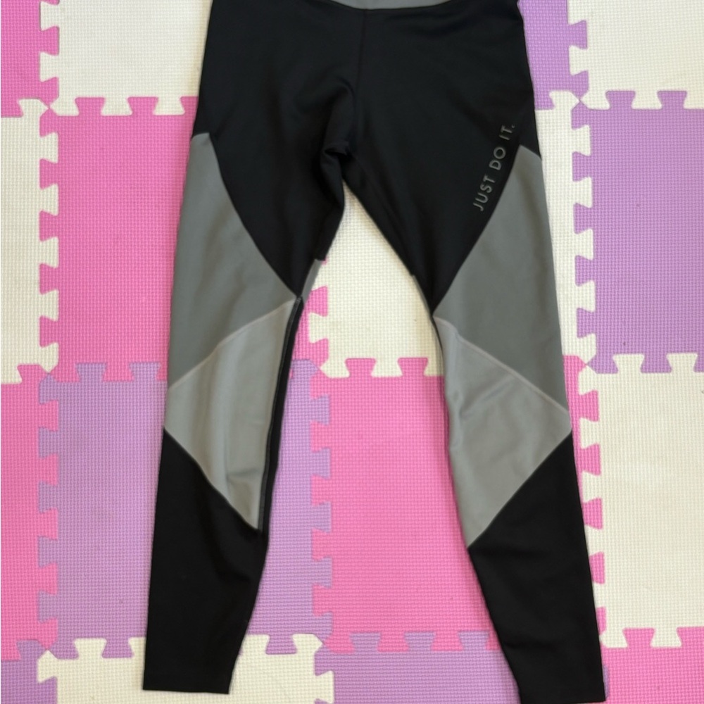 Nike Dri-FIT Gray and Black Leggings